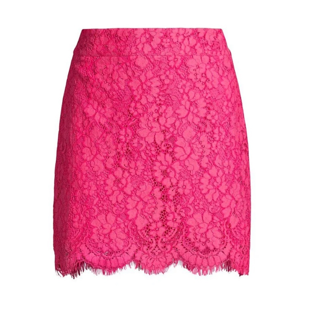 Milly Fiore WHITE Lace Skirt